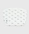 Babies' Paris-print cotton bag MARSHMALLOW white/MULTICO white