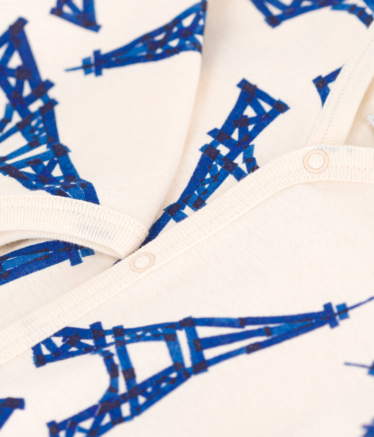 Babies' Cotton Paris Themed Pyjamas Ecru/multicolor