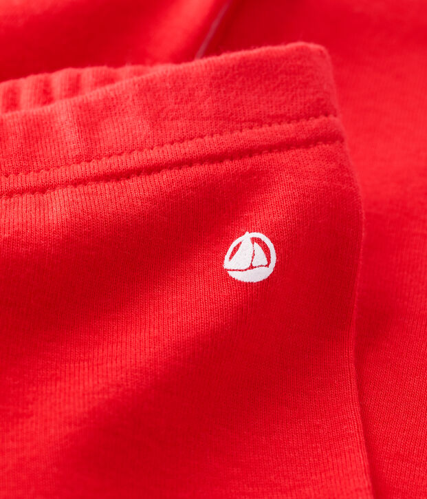 Babies' Organic Cotton Leggings red