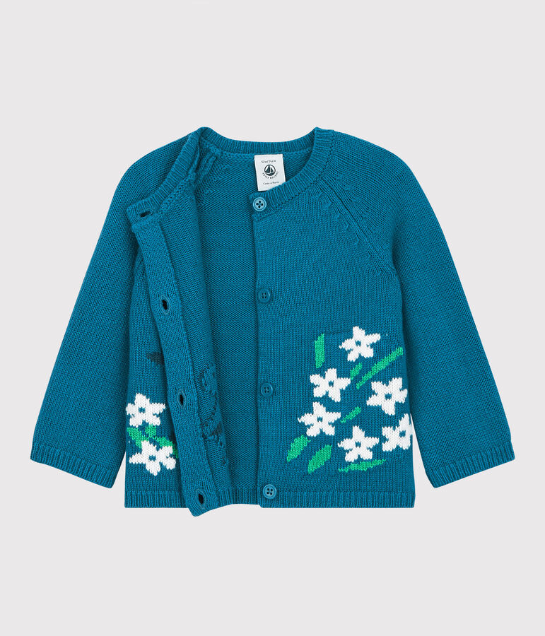 Babies' Knitted Cardigan blue