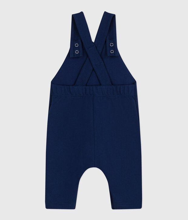 Babies' long dungarees in plain cotton MEDIEVAL
