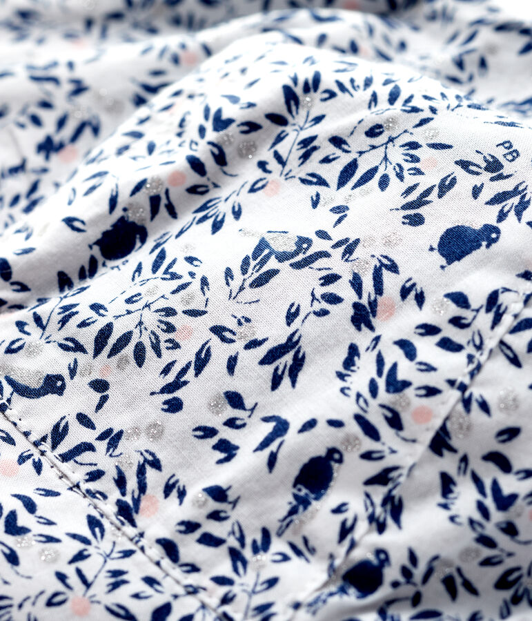 Baby Girls' Reversible Floppy Sun Hat SMOKING blue/MULTICO white