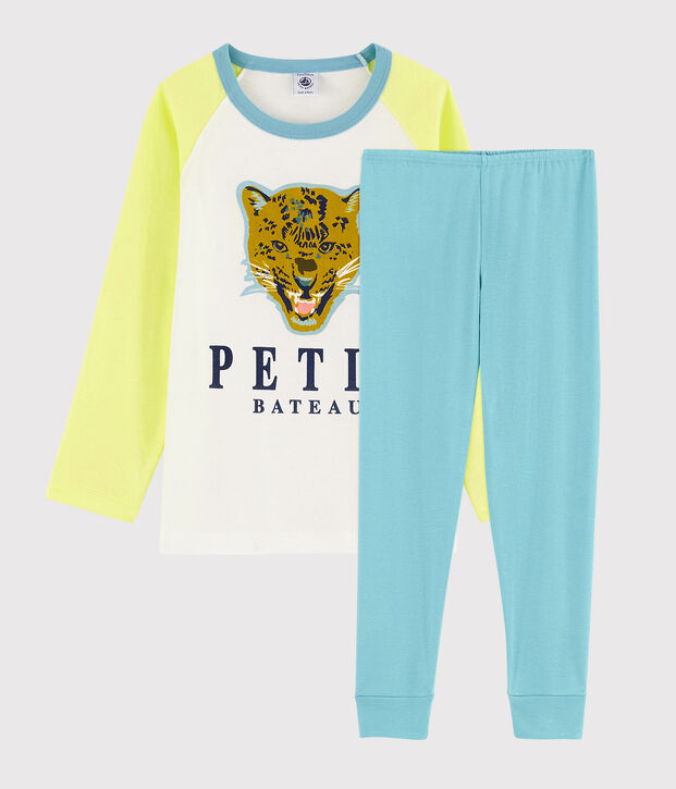 Boys' Leopard Print Cotton Pyjamas yellow/multicolor