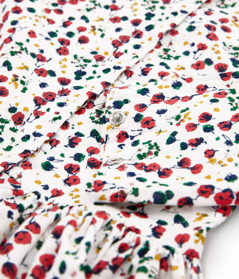 Girls' Print Dress white/multicolor