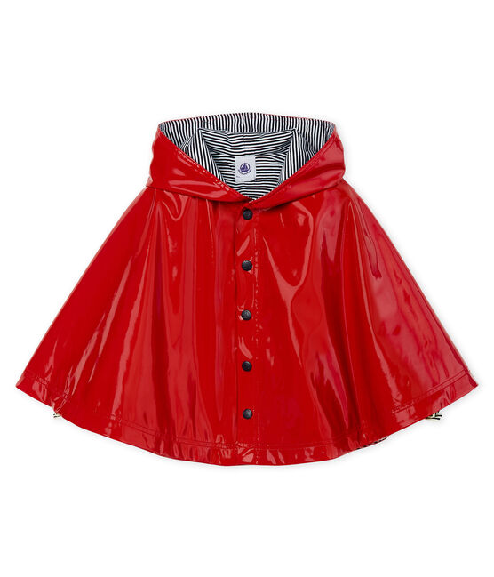 Baby Girls' Glossy Rain Cape TERKUIT red