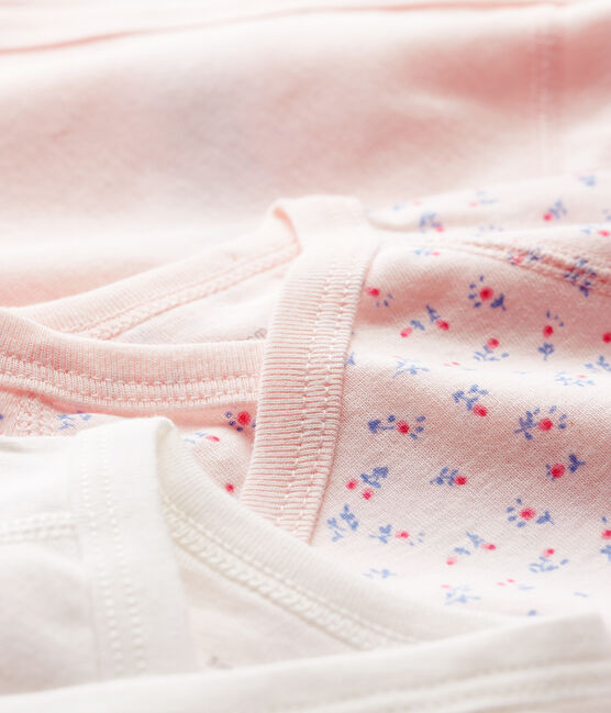 Babies' Short-Sleeved Wrapover Organic Cotton Bodysuits - 3-Pack variante 1
