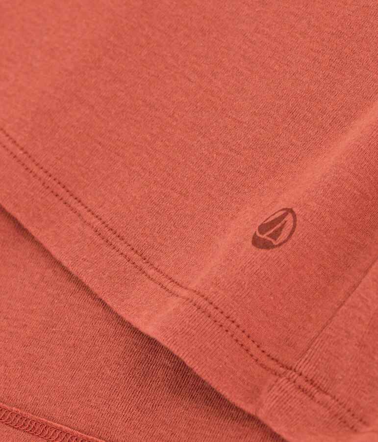 Women's Iconic Plain Cotton V-neck T-Shirt brown