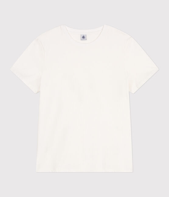 Women's The Straight cotton T-Shirt MARSHMALLOW white
