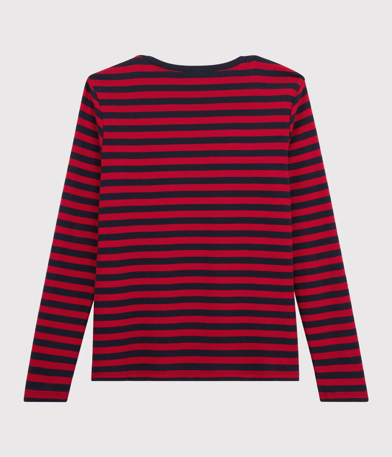 Women's stripy T-shirt SMOKING blue/TERKUIT red