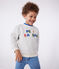 Children's unisex cotton sweatshirt BELUGA CHINE grey