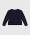 Girls' tube knit cardigan SMOKING blue