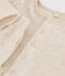 Babies' Organic Plain Tube Knit Clothing - 2-Piece Set MONTELIMAR CHINE beige