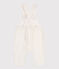 Babies' plain corduroy dungarees MILK Ecru
