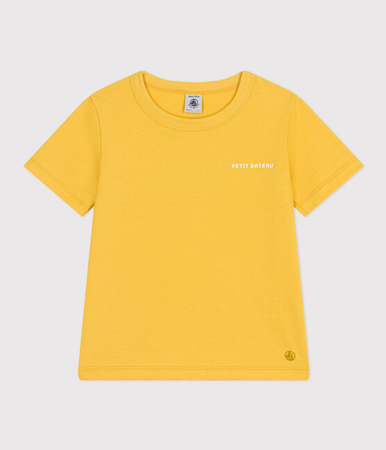 Boys' Printed Lightweight Jersey T-shirt NECTAR yellow