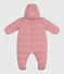 Babies' polyester snowsuit CHARME pink