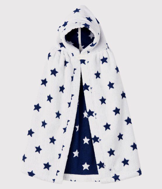 Unisex baby bath cape MARSHMALLOW white