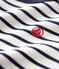 Baby Boys' Cotton Sailor Striped Sweatshirt MARSHMALLOW white/SMOKING blue