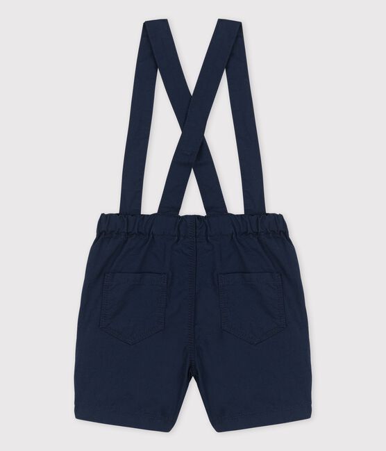 Babies' Cute Serge Shorts With Braces SMOKING blue