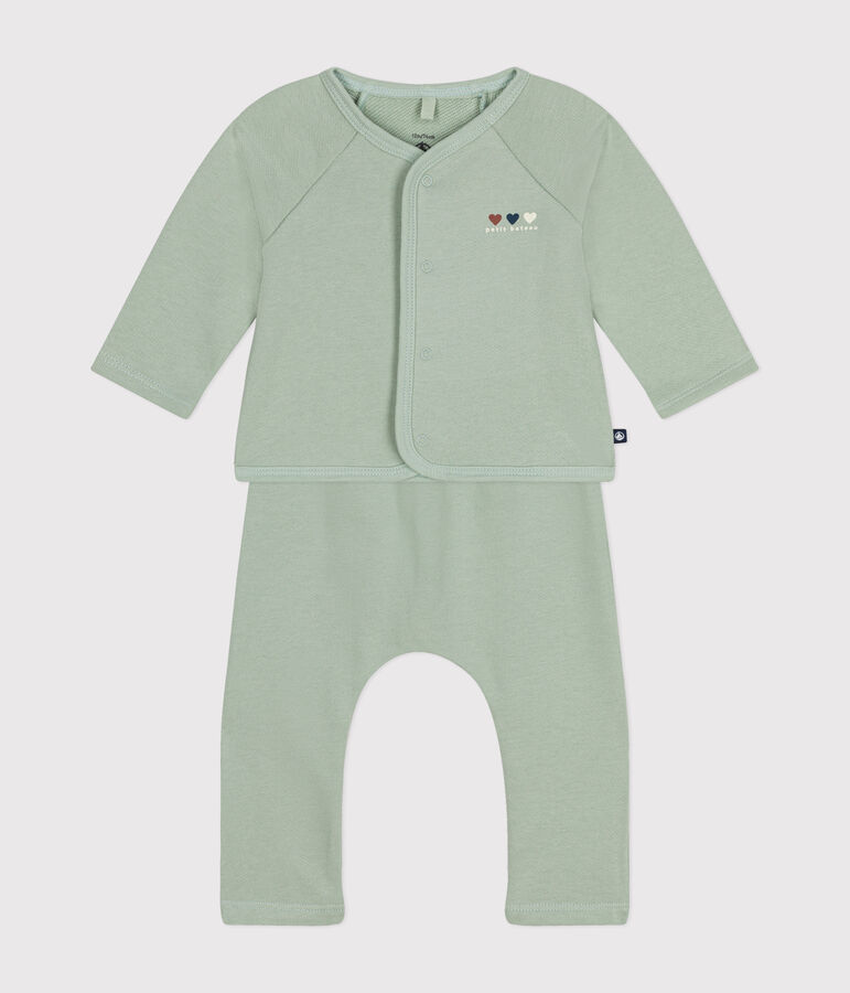 Babies Fleece Outfit - 2-Piece Set green