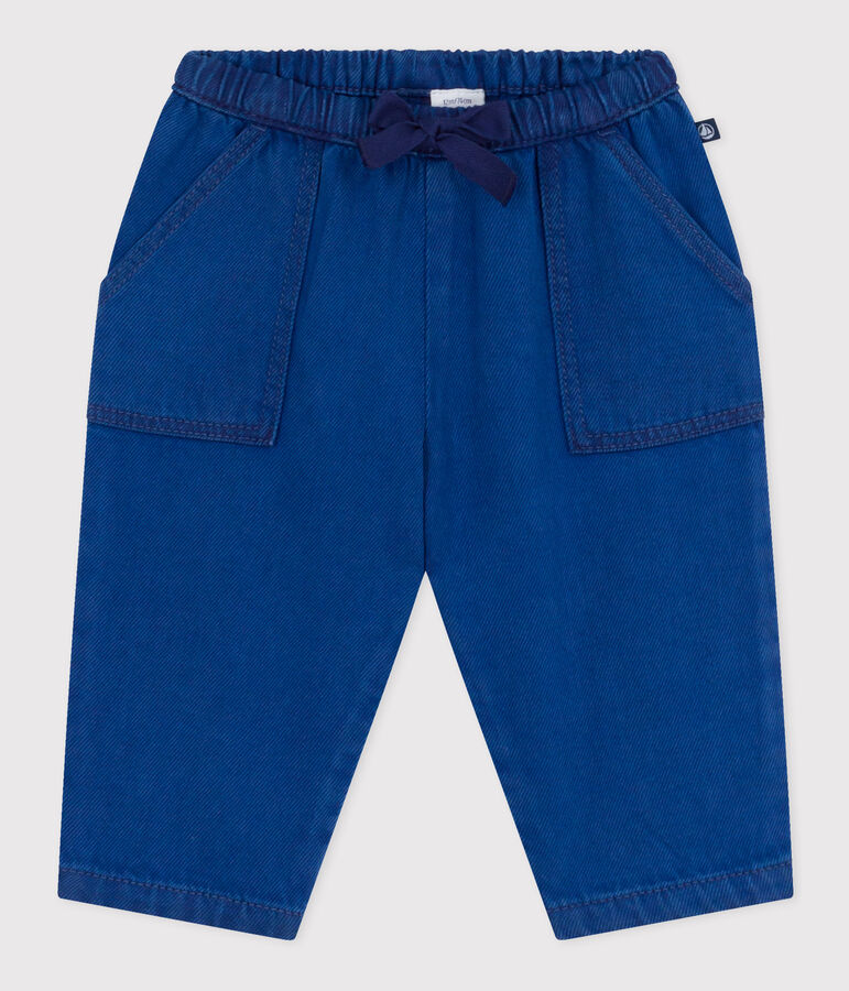 Babies' Cotton/Tencel Trousers blue