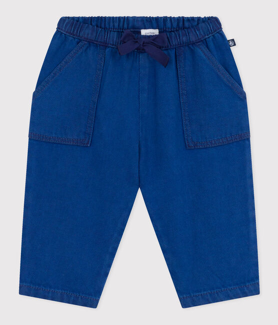 Babies' Cotton/Tencel Trousers INCOGNITO blue
