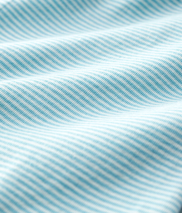 Babies' Blue Stripy Lined Organic Cotton Trousers blue/white