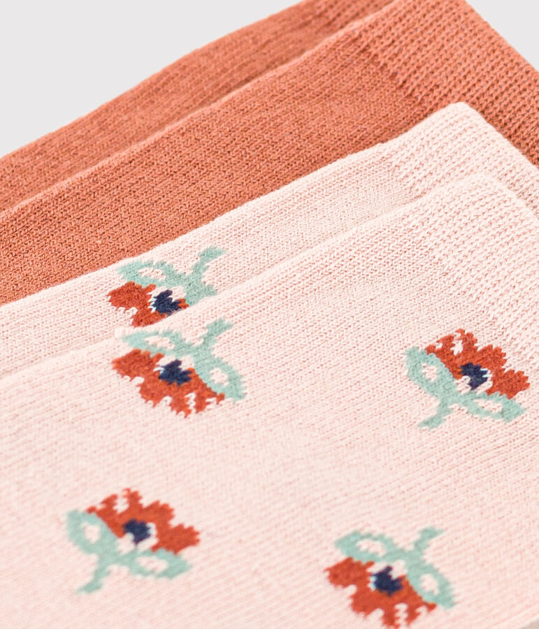 Girls' Floral Socks - 2-Pack multicolor