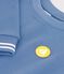 Children's plain cotton sweatshirt blue