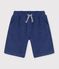 Children's Bermuda shorts in plain cotton blue