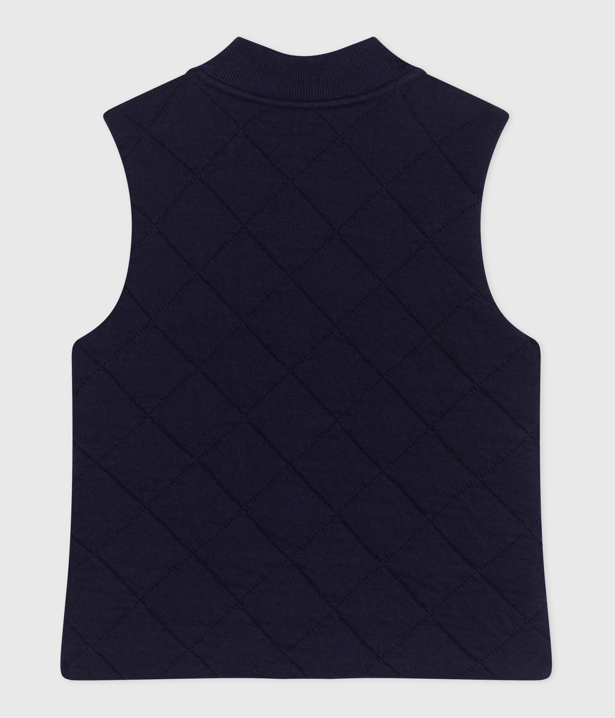 Children's sleeveless plain cotton cardigan SOIR A0DTC01 | Petit