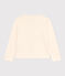 Girls' Cotton Cardigan AVALANCHE Ecru