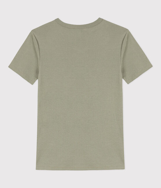 Women's Iconic Cotton Round Neck T-Shirt MARECAGE green