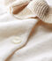 Baby Girls' Wool/Cotton Knit Cardigan MARSHMALLOW white
