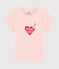 Girls' silk screen T-shirt MINOIS pink
