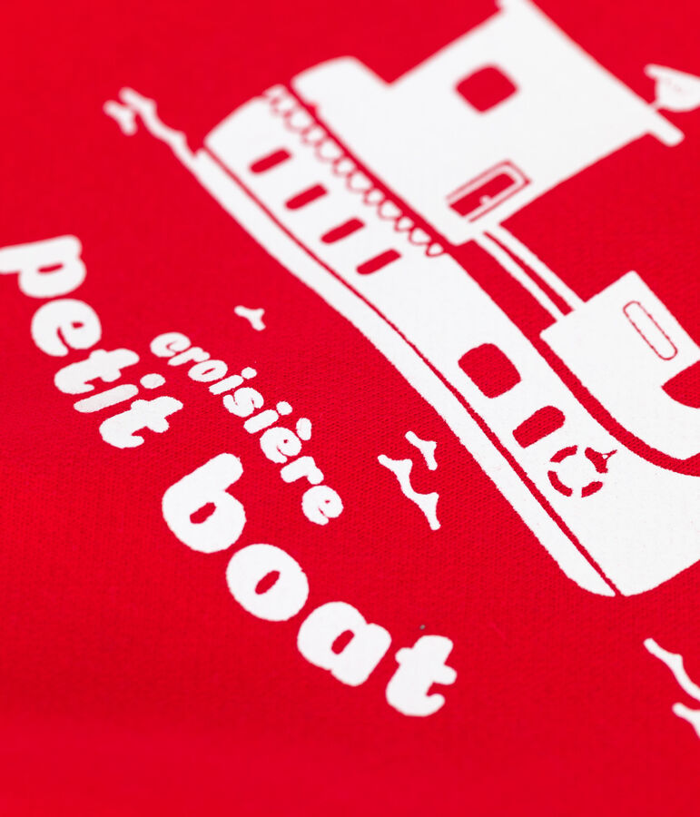 Babies' Fleece Baseball Jacket PEPS red/SMOKING blue