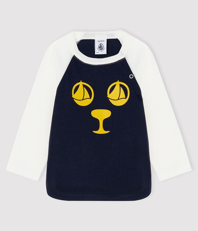 Baby boy's t-shirt SMOKING blue/MARSHMALLOW white