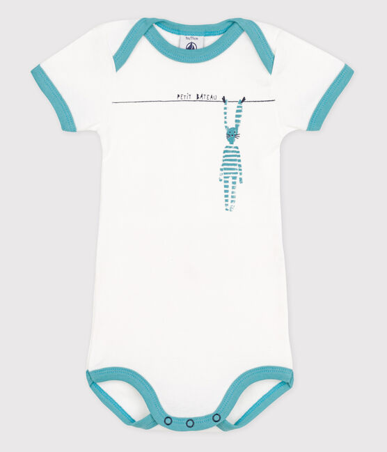 Babies' Short-Sleeved Bodysuit ECUME white