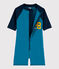 Boys UV-Proof Recycled Jumpsuit MYKONOS blue