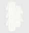 Long-Sleeved Wrapover Cotton Bodysuits - 5-Pack variante 1