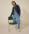 Women's tube knit cardigan SMOKING blue