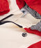 Babies' colour block printed windbreaker, pinstripe lining red/multicolor