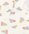 Babies' Bonnet Patterned Fleece Pyjamas MARSHMALLOW white/MULTICO white