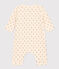 Babies' Long Fleece Jumpsuit AVALANCHE white/MULTICO