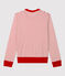 Women's Breton Stripe Cotton T-Shirt MARSHMALLOW white/TERKUIT red