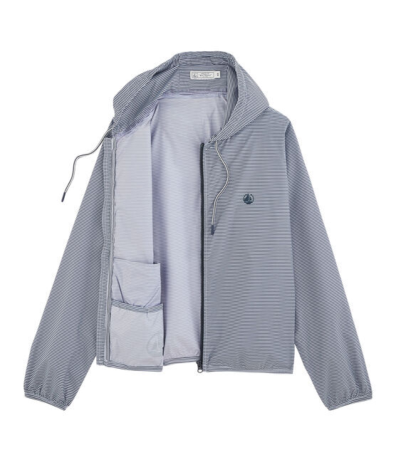 Unisex Short Windbreaker SMOKING blue/MARSHMALLOW white