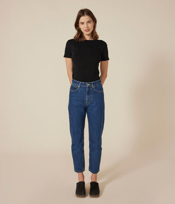Women's Iconic Cocotte Stitch Cotton T-Shirt BLACK black