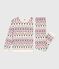 Women's Christmas print cotton pyjamas MILK /MULTICO
