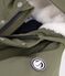 Children's plain winter raincoat OLIVINE