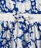 Girl's print dress MARSHMALLOW white/PERSE blue