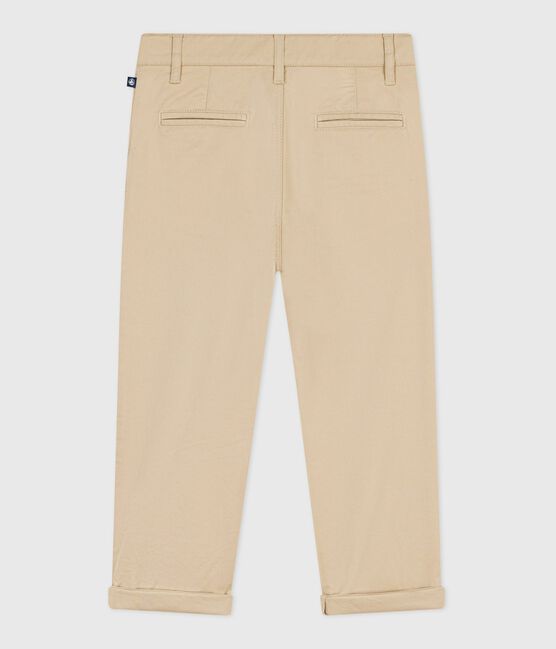 Children's cotton trousers SANDER beige